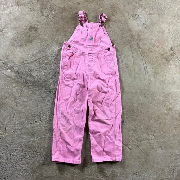 Pink Youth Carhartt Overalls - Picture 2 of 6